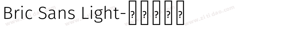 Bric Sans Light字体转换